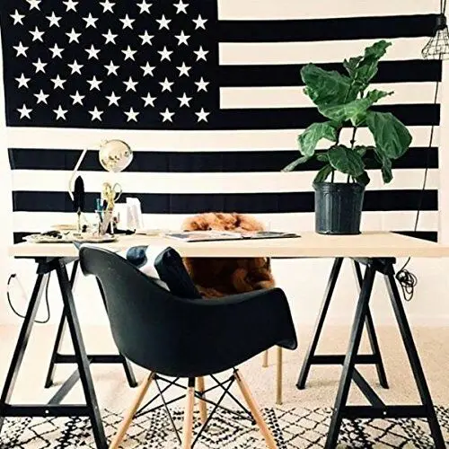 Vintage Brick Wall Tapestry American Flag Print Wall Hanging Tapestry Home Decor 