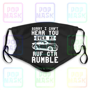 

Dust Mask with Filter 1987 Ruf Ctr (Yellow Bird) Can'T Hear You Over My Car Rumble Worn Look Washable Reusable Mask