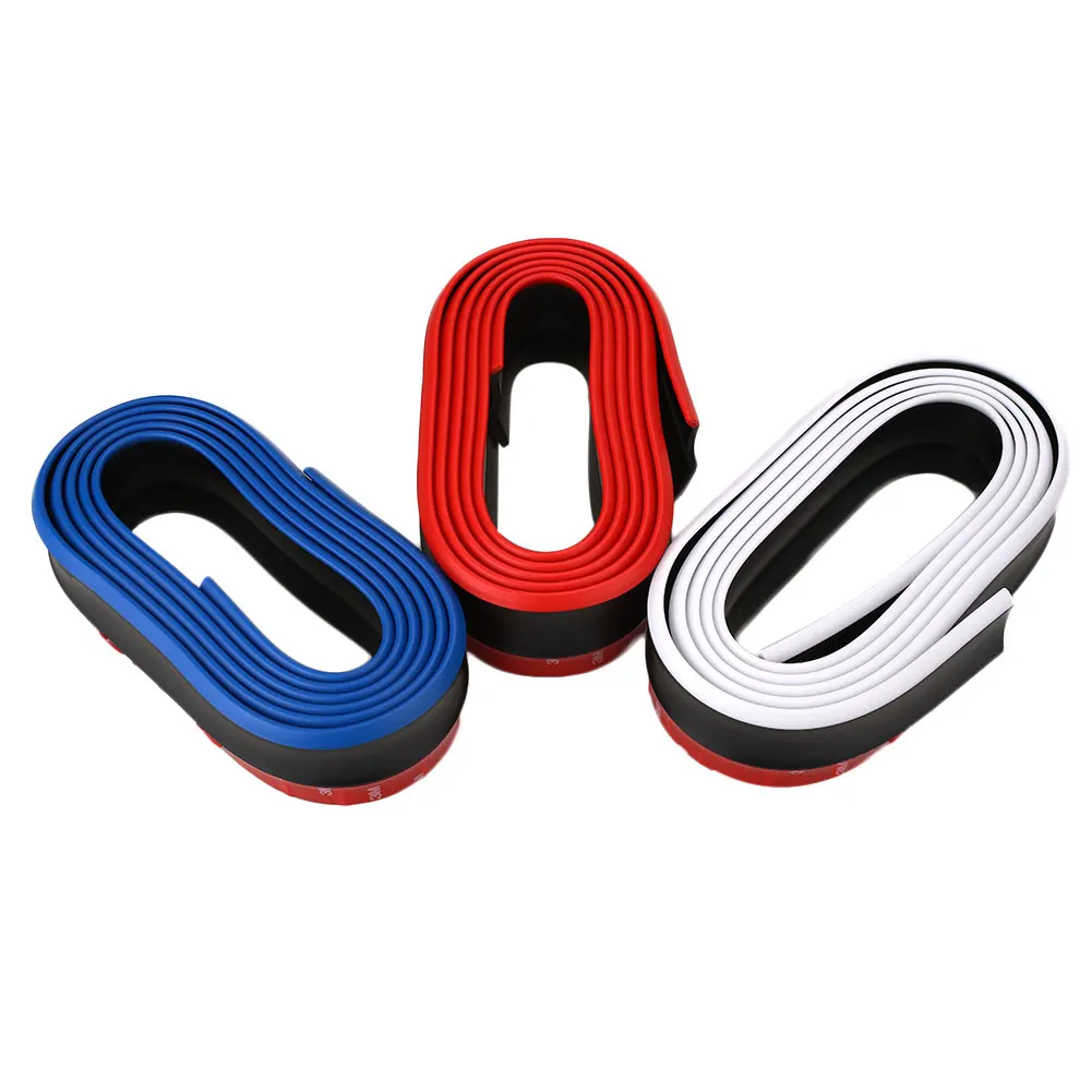 Car Vehicle Front Bumper Rubber Protector Lip Splitter Body Spoiler Universal