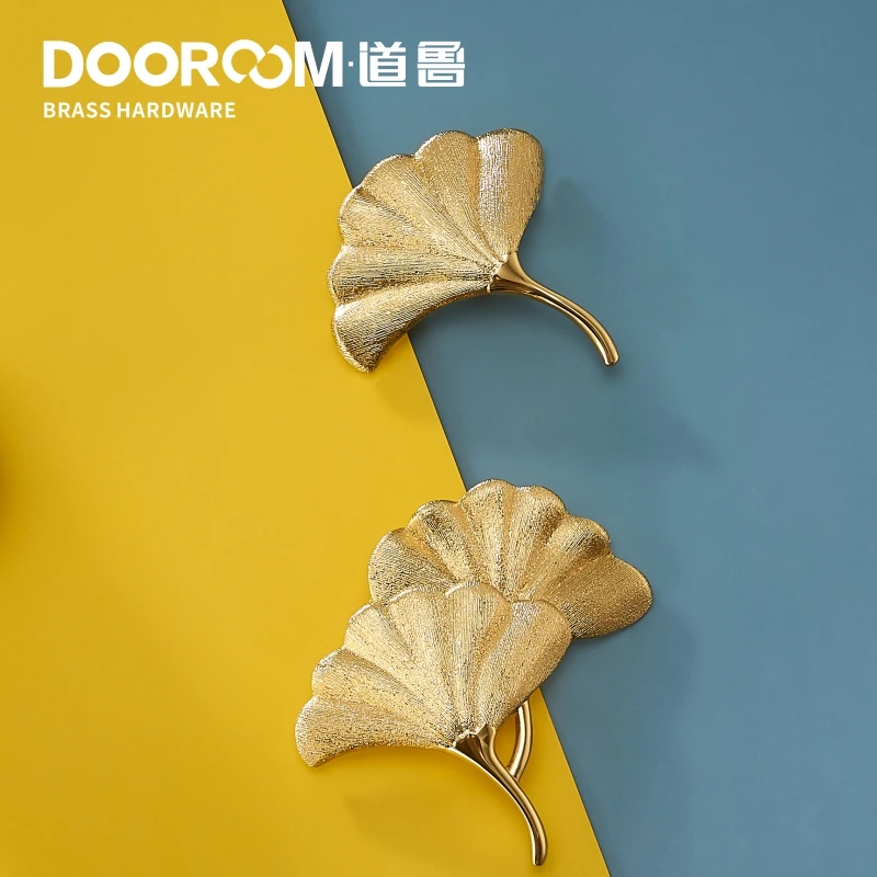 Латунные ручки Dooroom золотые и серебряные для мебели натуральсветильник свет