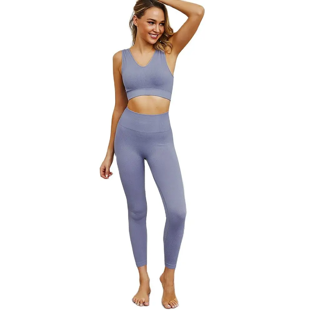 Active Wear 2 Piece Set Women Sport Wear Women Set Seamless Yoga Suit