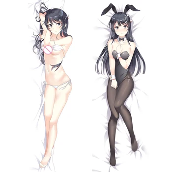 

Hot Anime Rascal Does Not Dream of Bunny Girl Senpai Dakimakura Character Mai Sakurajima Pattern Hugging Body Pillow Case Cover