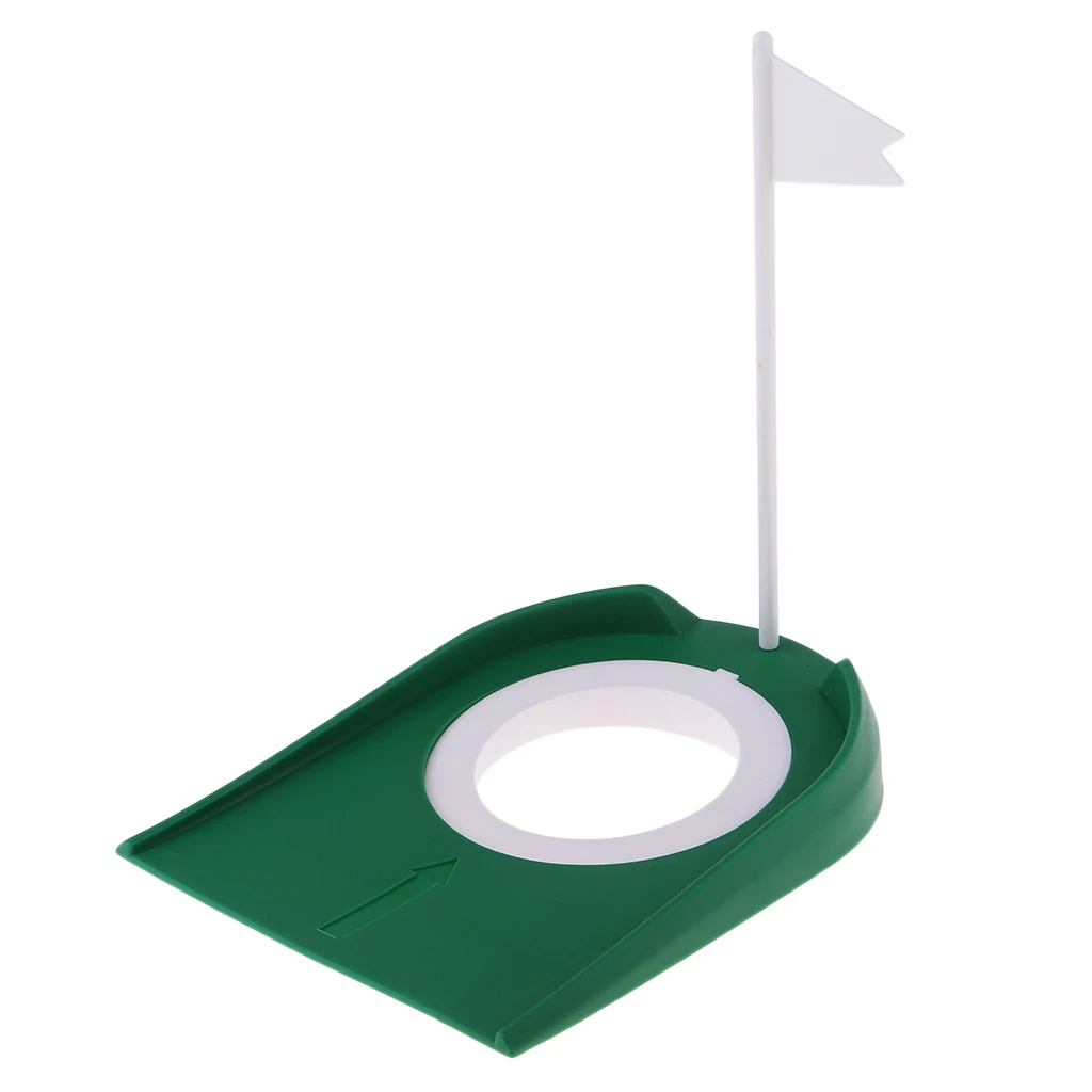 Golf Putting Hole & Flag Putting Practice Cup Practice Training Aids Golf Training Putters Mat Equipment Accessories