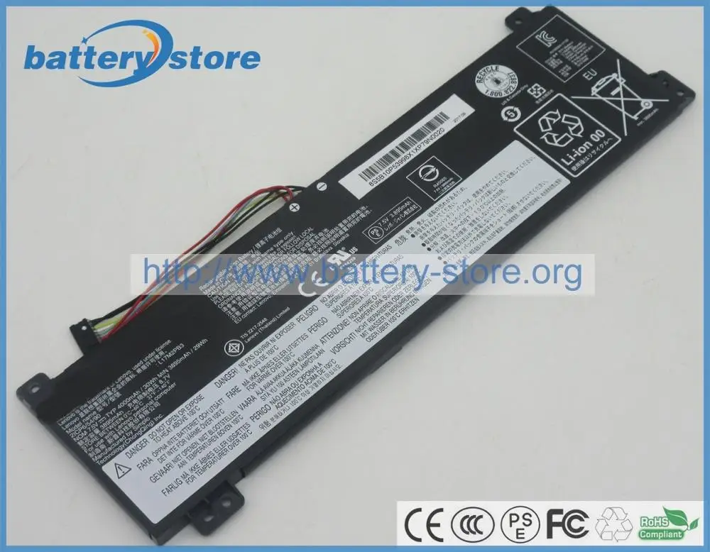7,5 V, 4000 mAh, 30W подлинный аккумулятор 5B10P53995 5B10R32998for lenovo V330-15ISK v330-14isk