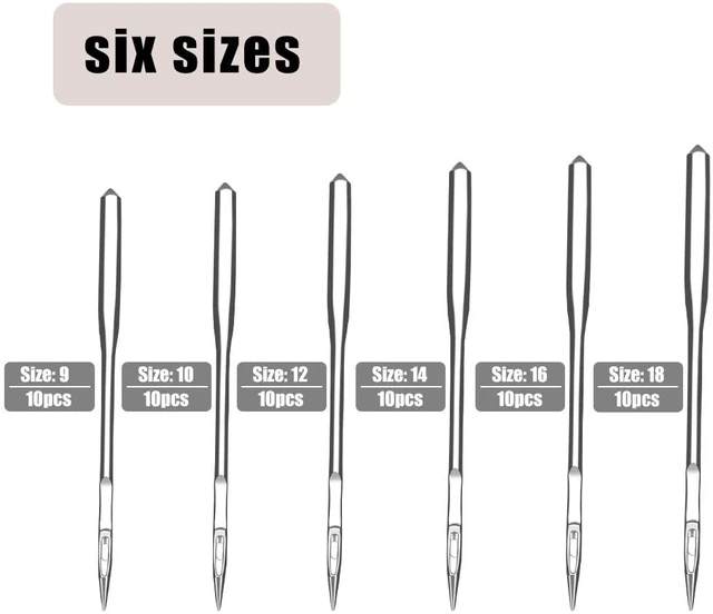 Making the Cut Universal Sewing Machine Needles - 15 Count - Assorted Sizes  80/12, 90/14, 100/
