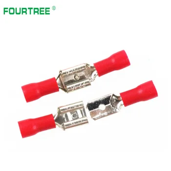 

100Set FDD+MDD Female Male Insulated Electrical Crimp Terminal Cable Wire Connector 1.25/2-110/187/250 AWG Random Color