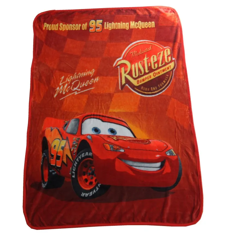 Легкое тонкое одеяло disney 95 Lightning Mc queen Cars, покрывало для сна, 100x140 см, для детей, мальчиков, рождественский подарок