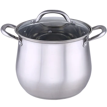 

Household 304 Stainless Steel Soup Pot Extra-High With Double Bottom And Thick Stew Pot Cookware Kitchen Pots Hot Pot
