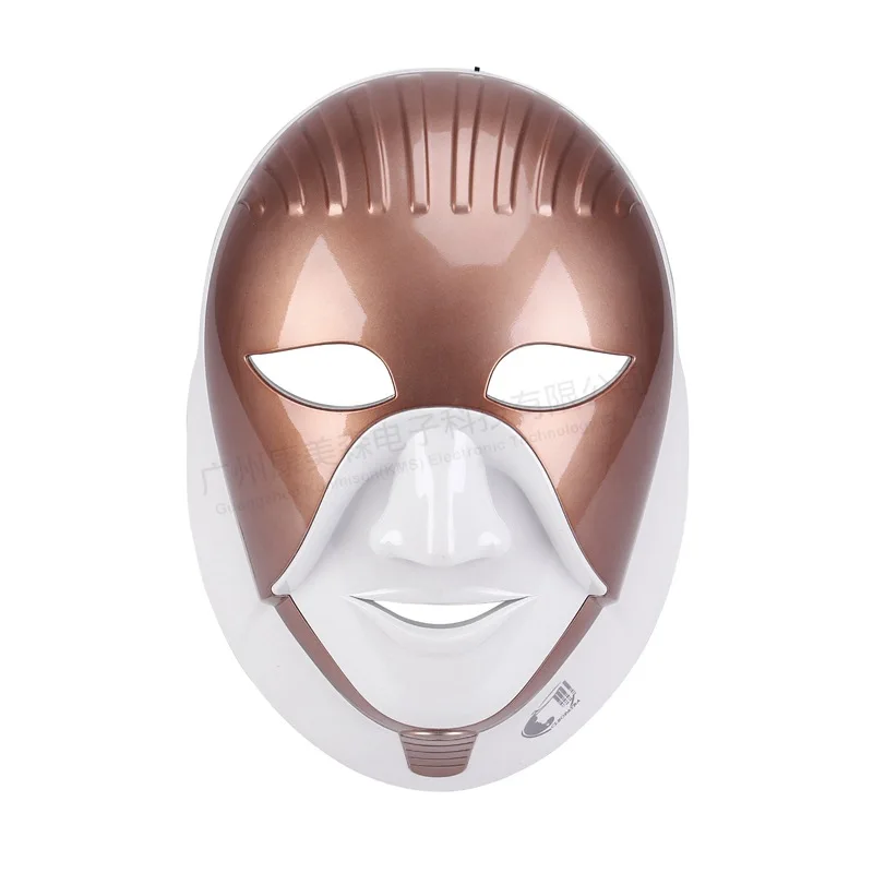 Светодиодный светильник для фотонной терапии с 7 цветами, маска для ухода за кожей Шеи, перезаряжаемая многофункциональная маска для омоложения кожи, инструмент для красоты лица