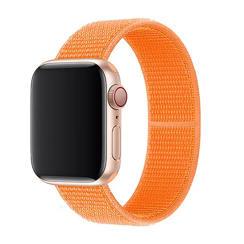 New Papaya Спортивный нейлоновый ремешок для apple watch 4, apple watch 5, ремешок correa iwatch 44 мм, 40 мм, 38 мм, 42 мм, apple watch series 4, 3, 2, 1 - Цвет ремешка: New Papaya