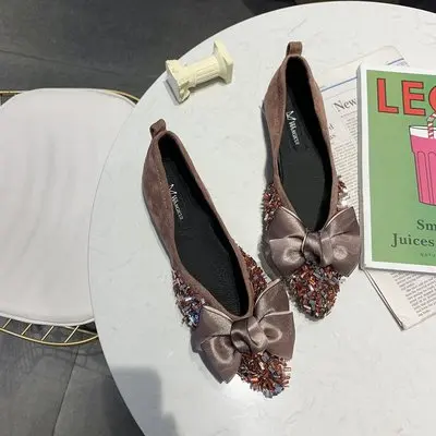 1d Cresfimix Zapatos De Mujer Для женщин Симпатичные Желтые удобная обувь без застежки обувь на плоской подошке Женская острый носок мягкие Туфли без каблуков женская обувь C5040 - Цвет: 1d