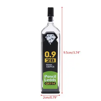 

2020 New 5pcs 0.3/0.5/0.7/0.9mm HB 2B Refill Lead For Automatic Mechanical Pencils School Office Supplies