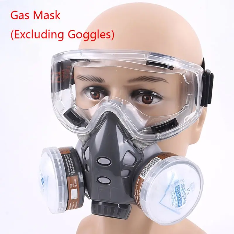 

1Set 308 Half Face Respirator Dust Gas Mask for Painting Spray Pesticide Chemical Smoke Fire Protection J6PB