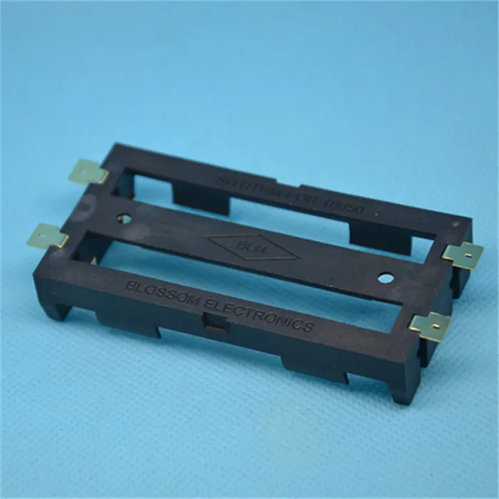 

MasterFire 15pcs/lot 2 x 18650 Battery holder smd smt Storage Box Case With Bronze Pins 2 slots 2*18650 Batteries Shell