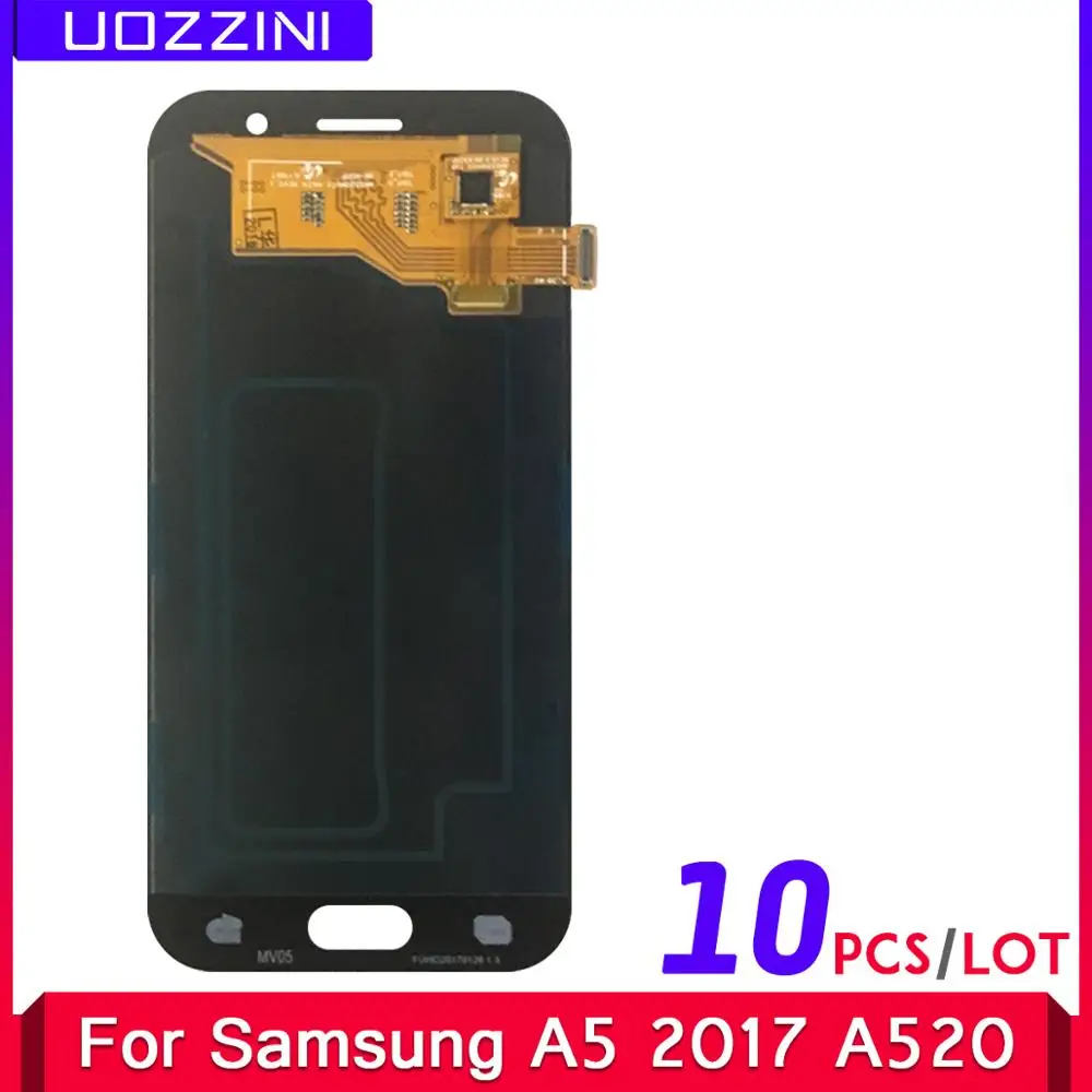 10 шт./лот супер AMOLED для Samsung Galaxy A5 a520f SM-A520F A520 ЖК-дисплей сенсорный экран дигитайзер сборка