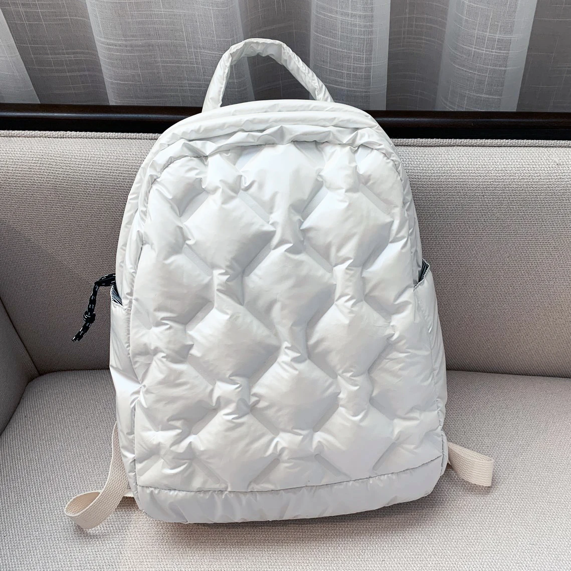 Down-Backpack Lightweight Ultralight Trend Girls School Fashion Women Winter Cotton 
