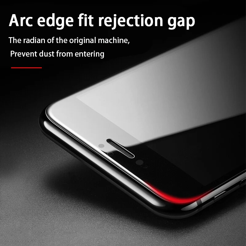 3PCS Full Cover Protective Glass For iPhone 7 8 6 6s Plus Tempered Glass On iPhone 7 8 5 5S SE 2020 Screen Protector Curved Edge