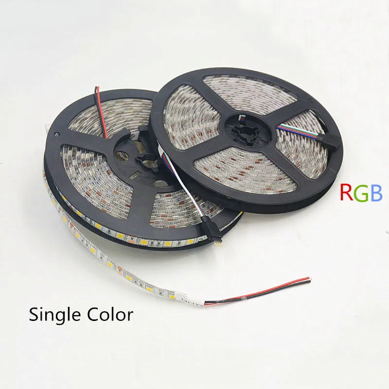 1 м светодиодный светильник 5050 60 светодиодный/м DC12V гибкий RGB теплый холодный