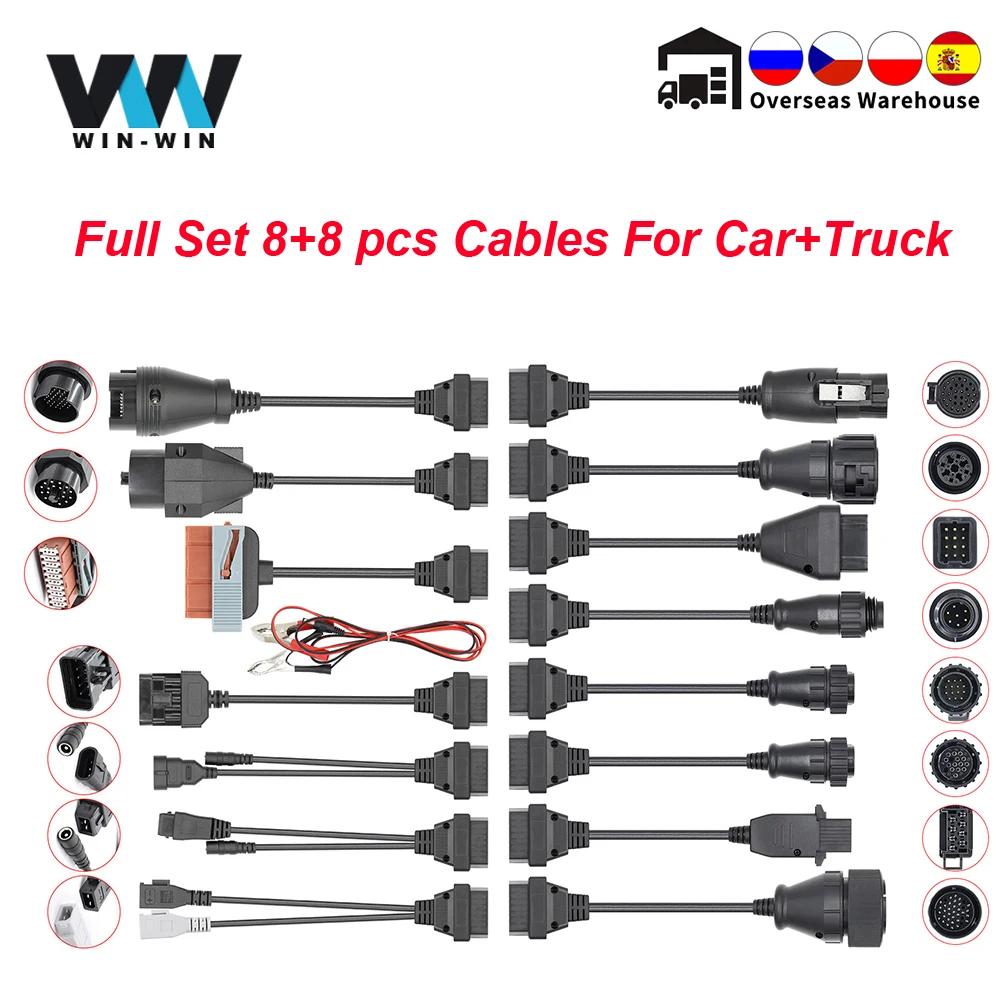 Best Seller Extension-Cables Obd2 Connector Auto-Tools Auto-Diagnostic-Scanner Scania Truck 8pcs zxZxXoZ