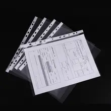 2 пачки офисная прозрачная 11 отверстий A4 папка-чехол Защита для файлов с отрывными листами около 100 шт./упак