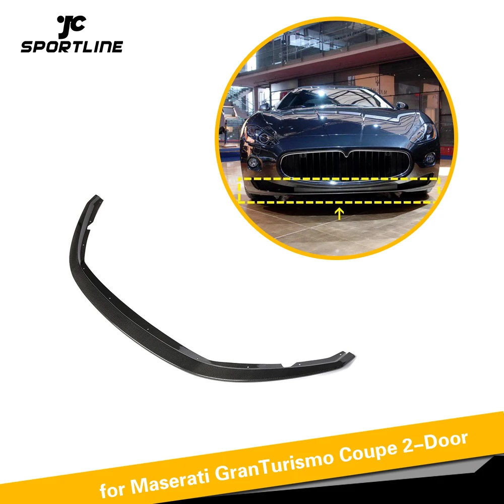 Carbon Fiber Front Bumper Lip for Maserati GranTurismo GT 2007 2008 2009 Front Bumper Lip Splitters