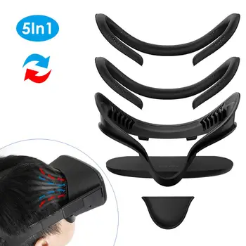

KIWI DESIGN replaced face Cover Set for Oculus Quest, 5in1 Oculus Quest accesses facial interface Bracket with lens cover
