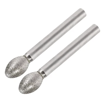 

uxcell Diamond Burrs for Carving Rotary Tool 1/4-Inch Shank 6mm Pointed 150 Grit 2 Pcs Torch-shaped 10mm