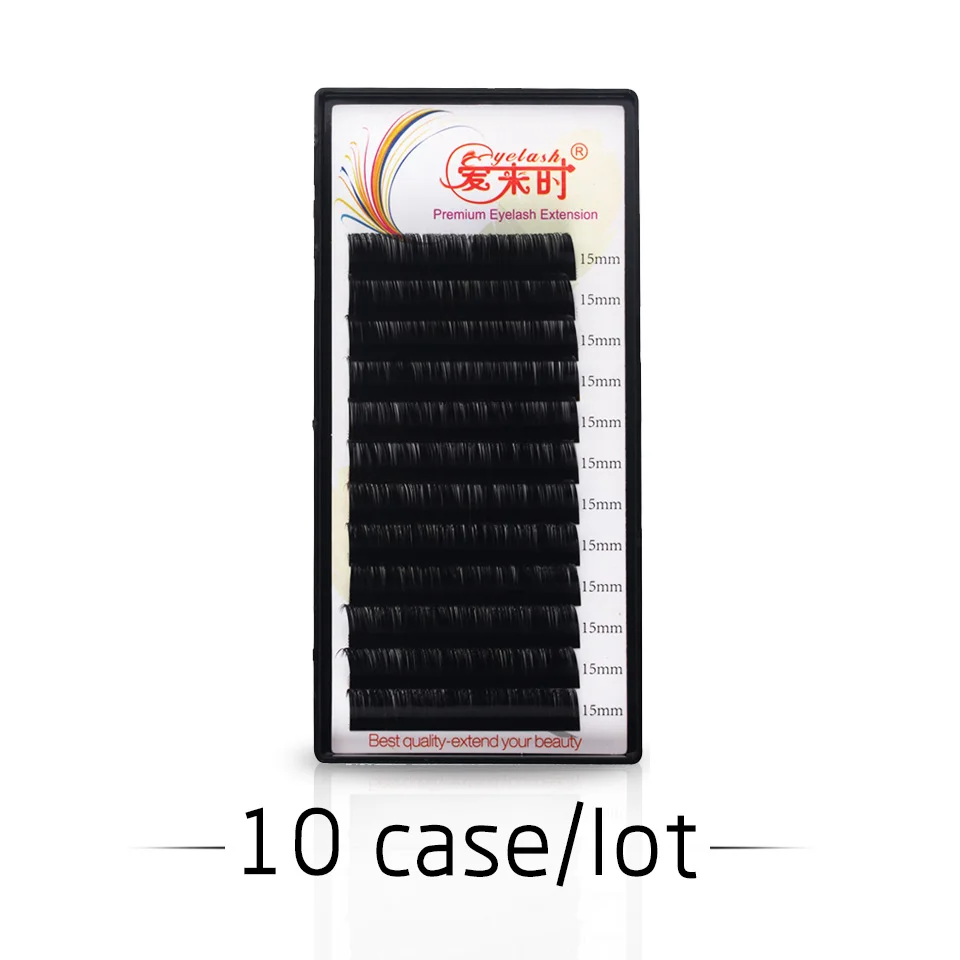 

NEWCOME 10pcs Faux mink individual eyelash extension, cilia lashes extension for professionals,soft mink eyelash extension