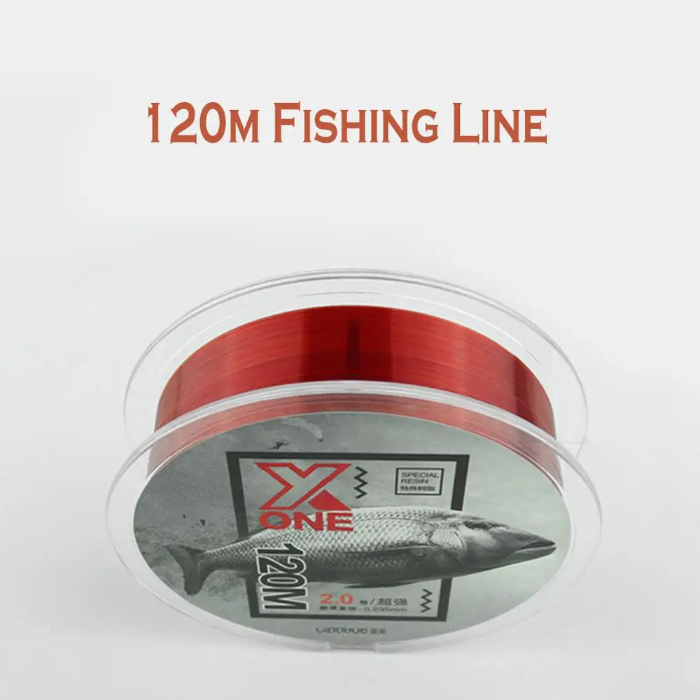 

Mono-filament Fishing Line 120m 8.14-39.6LB Japanese Style Fishing Thread Mainline Bass Lure Fishing Rod Accessories