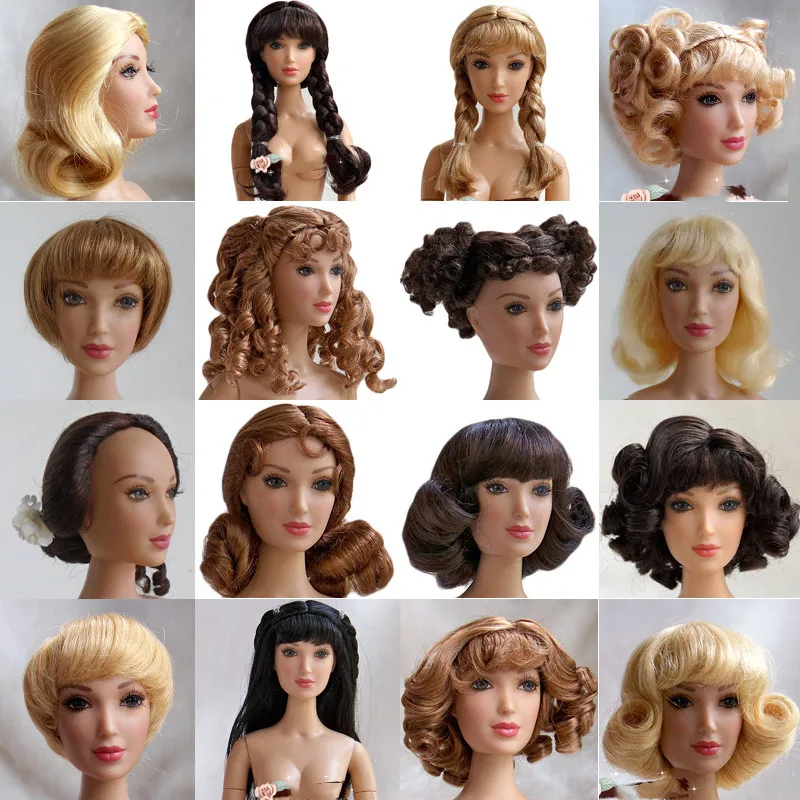 Doll Wig 1/4 Size Original Doll Hair Rose Alexander Wigs Cute Pony Original Hair Styles Accessories