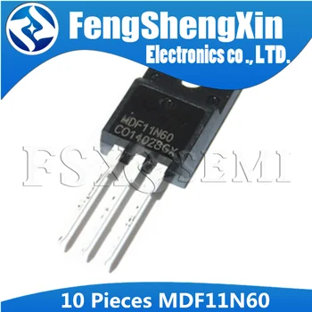 

10PCS MDF11N60 TO-220F 11N60 TO-220 MDF11N60TH TO220F MDF11N60BTH N-Channel MOSFET 600V, 11A, 0.55(ohm)
