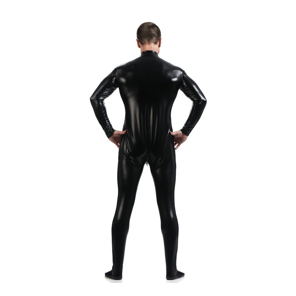 Cosplay&ware Customize Exotic Zentai Suit Womens Unitard Turtleneck Catsuits Metallic Footed Zipper Bodysuit Dancewear Hoodless -Zentai shop online Hc50dbefe2ece4c1982bc639bdb8c6dc8O.jpg