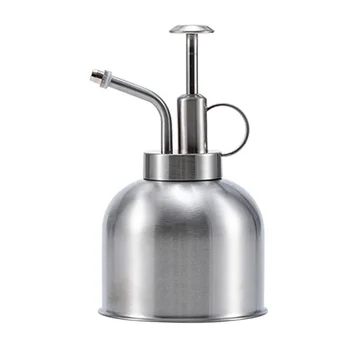 

Small Tiny Stainless steel Silver Vintage Plant Spritzer Bottle with Pump Watering Bottle Succulent Watering Bottle