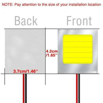

48SMD Map Light Interior Dome Map Light Lamp 5X Car Festoon T10 White LED