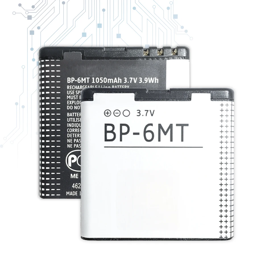 Батарея BP-6MT 1050mAh для Nokia N81 N82 N81-8G E51 E51i 6720 6720C BP 6MT мобильный сменная батарея для мобильного телефона