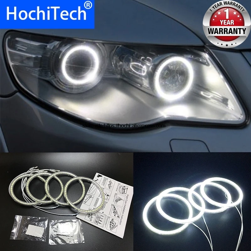 HochiTech для Volkswagen VW Touareg 2007-2010 ультра яркий SMD белый светодиодный ангельские глазки 12 В halo Кольцо Комплект дневной ходовой светильник DRL