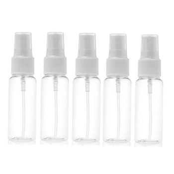 

1.7 Oz Plastic Clear Spray Bottles, 50Ml Refillable Fine Mist Sprayer Bottles Makeup Cosmetic Atomizers Empty Small Spray Bottle