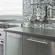 DIY металлический стиль декоративная настенная бумага пилинг и палка пленка матовая Серебряная контактная Бумага ПВХ винил водонепроницаемый бытовой прибор наклейка