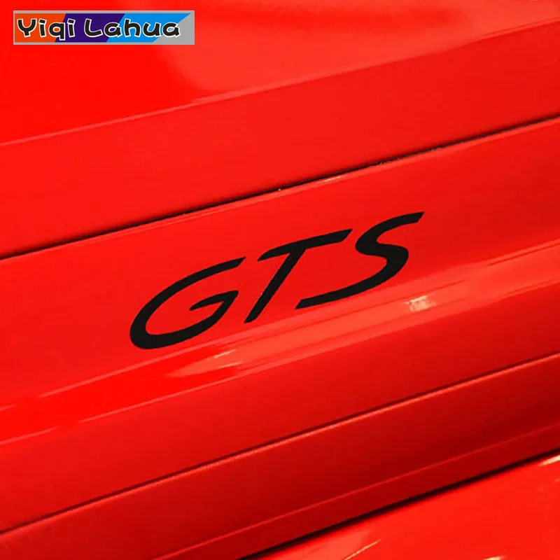 2pcs Car Styling Gts Body Emblem Badge Sticker For Porsche Cayenne