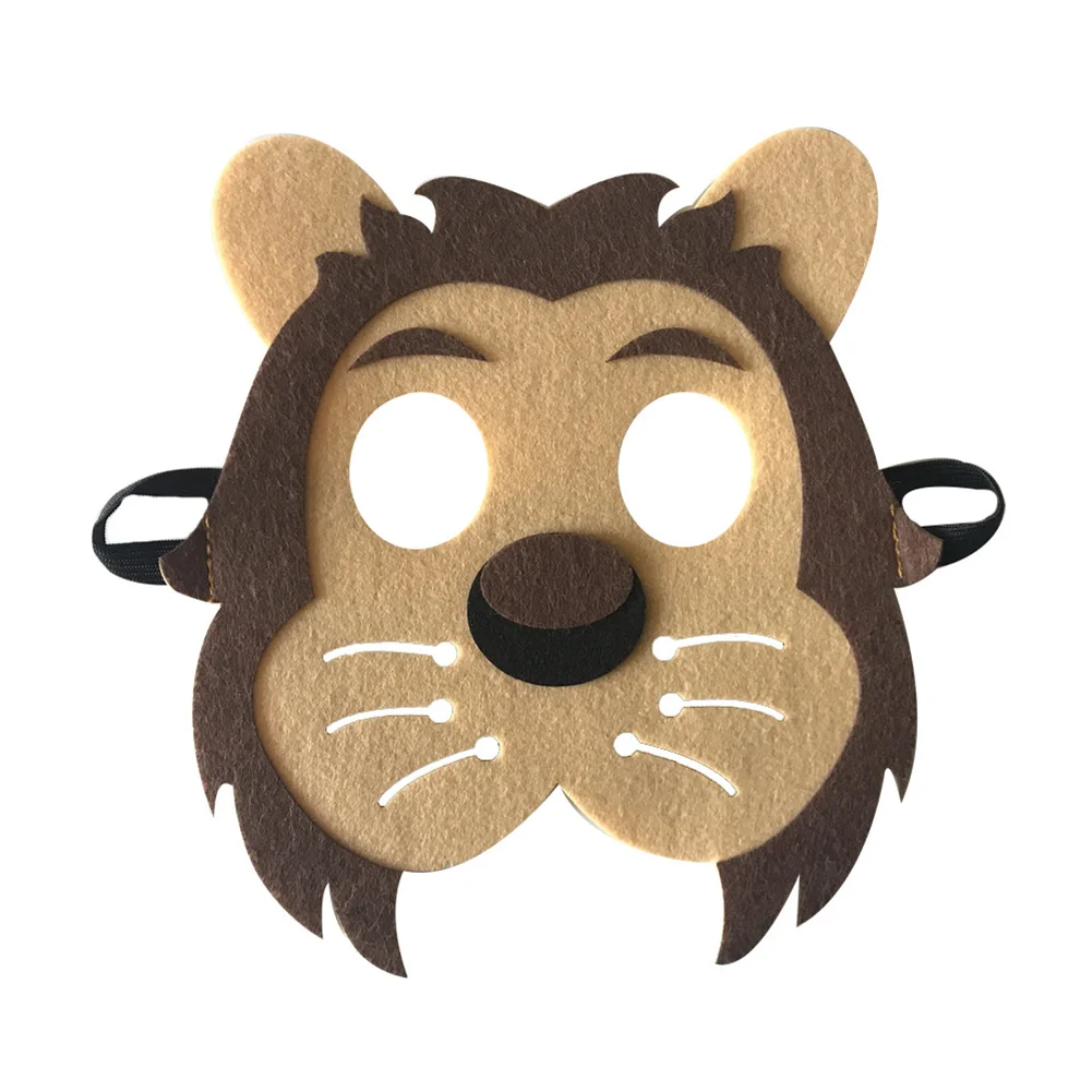 Lion Горячая Распродажа, Детские маски на Хэллоуин, милое животное, Лев, тигр, лиса, маскарадный костюм, карнавальный костюм - Цвет: Lion