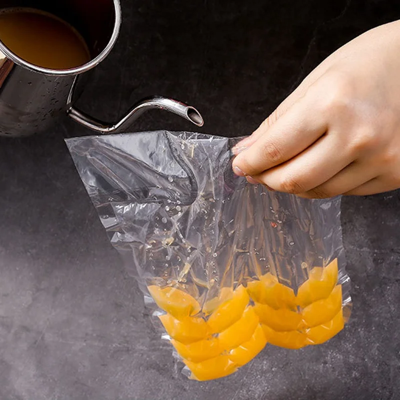 Molde de cubitos de hielo desechable, bolsas de cubitos de hielo autosellantes transparentes, congelación más rápida, bolsa de molde para hacer hielo, utensilios de cocina, 10 unids/paquete - Imagen 4