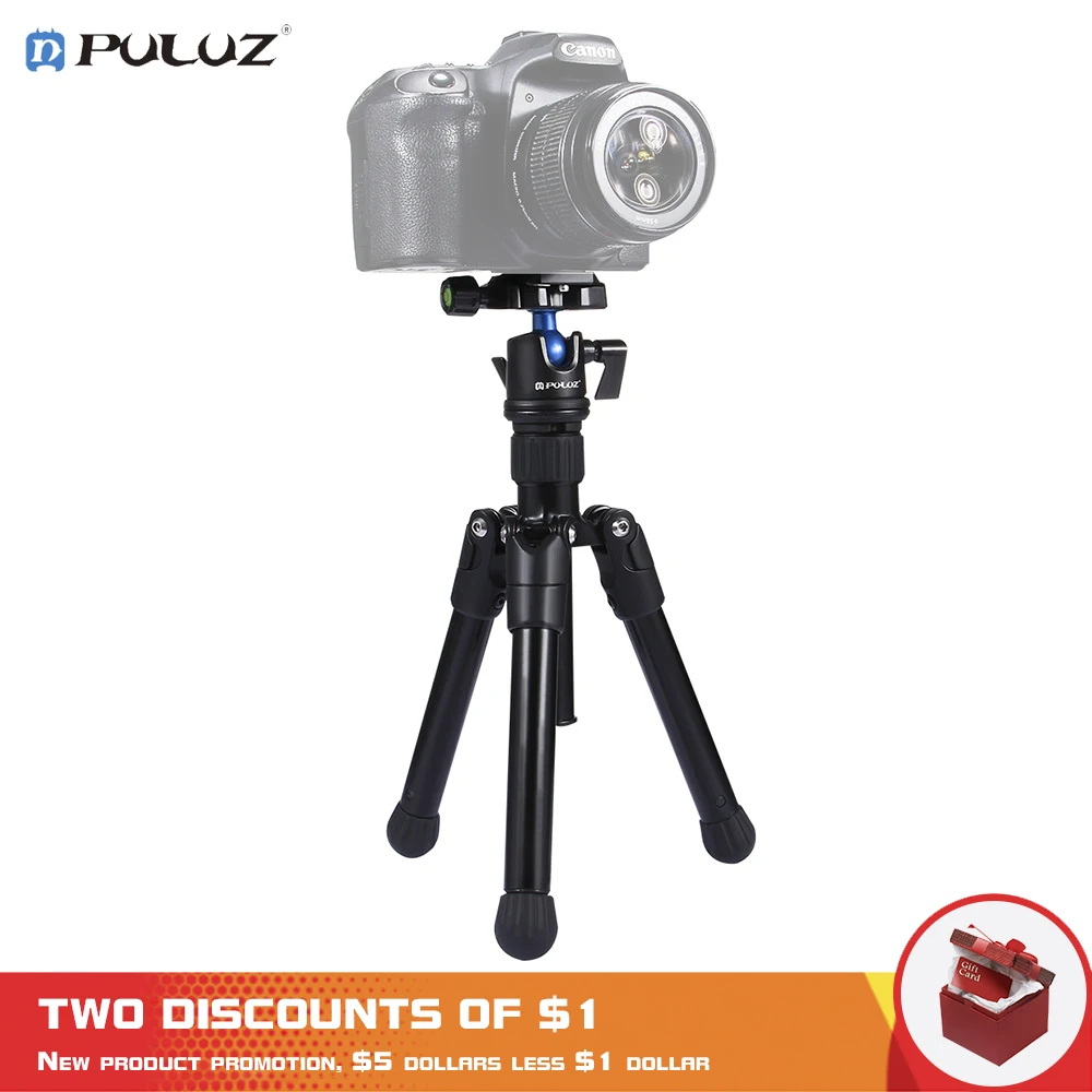 PULUZ Мини карманный Штатив для фотографии монопод держатель камеры штатив с 360' шаровой головкой для Canon Nikon sony DSLR камеры s