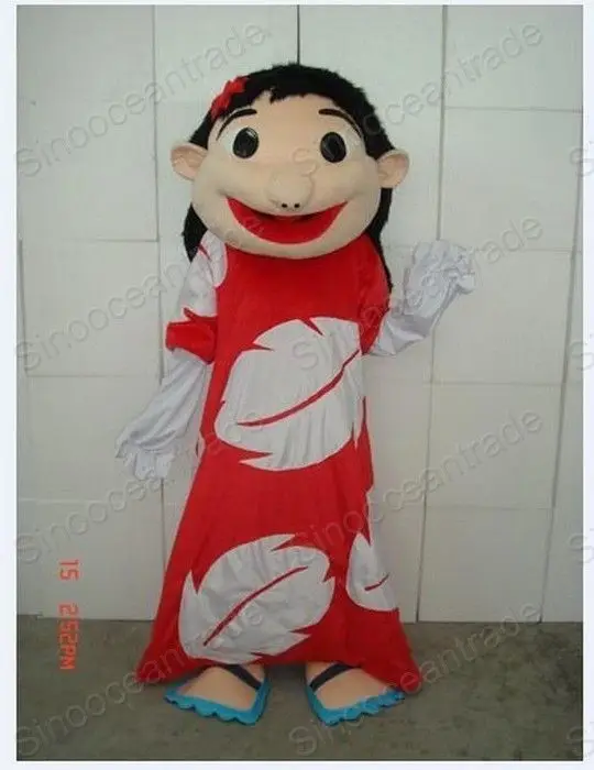 

Factory direct sale Lilo happy girl doll Mascot Costume Adult Halloween Birthday party cartoon Apparel Cosplay Costumes