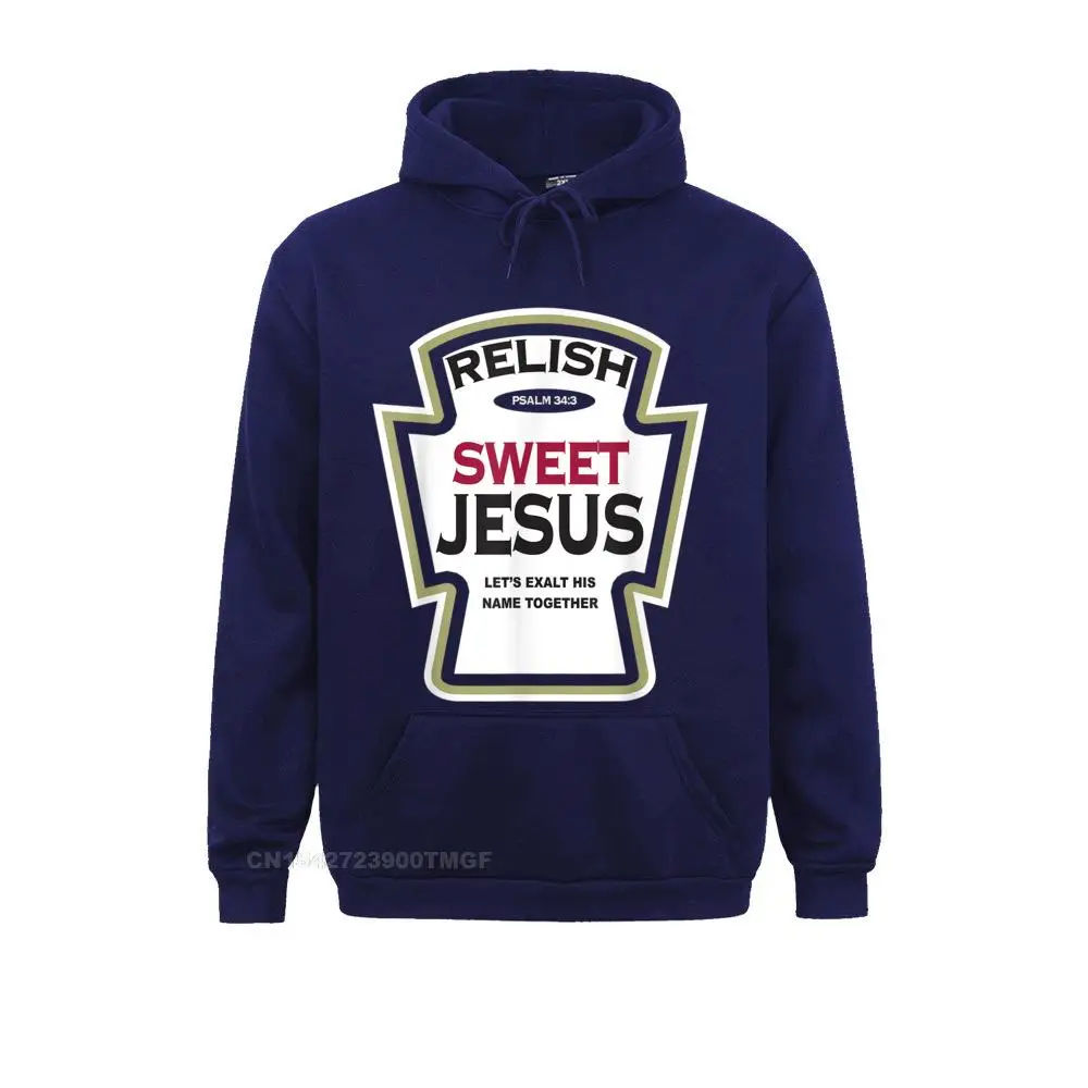 Casual Relish Sweet Jesus Funny Christian Parody T-Shirt__19683 Long Sleeve Summer Autumn Hoodies Classic  Hoods Men Sweatshirts Relish Sweet Jesus Funny Christian Parody T-Shirt__19683navy