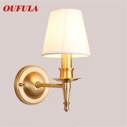 Ouala – applique murale LED moderne en laiton, luminaire décoratif et créatif, idéal pour un Foyer, une chambre à coucher ou un couloir 