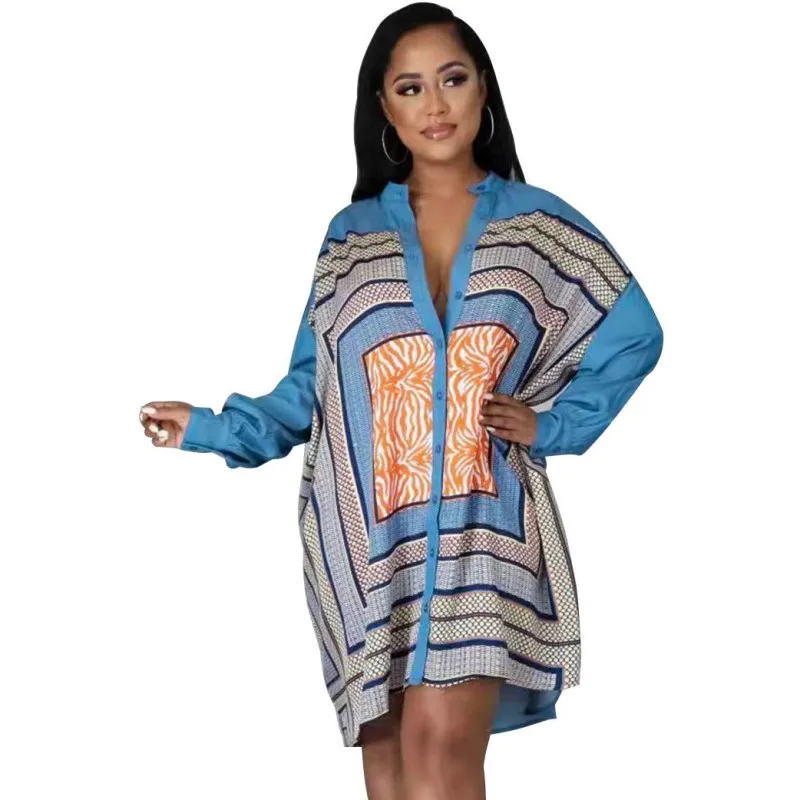 Long-Sleeved Shirt Dress 2021 Autumn Women