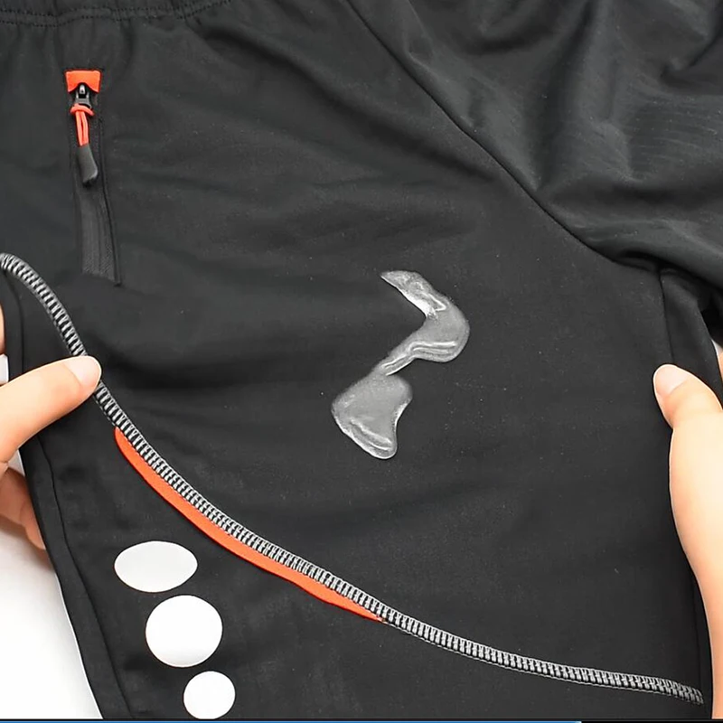 WOSAWE Winter Men's Cycling Pants Windproof Waterproof Fleece Thickened Warm Mountain Bike Bicycle Riding Pants Motobike Trouser