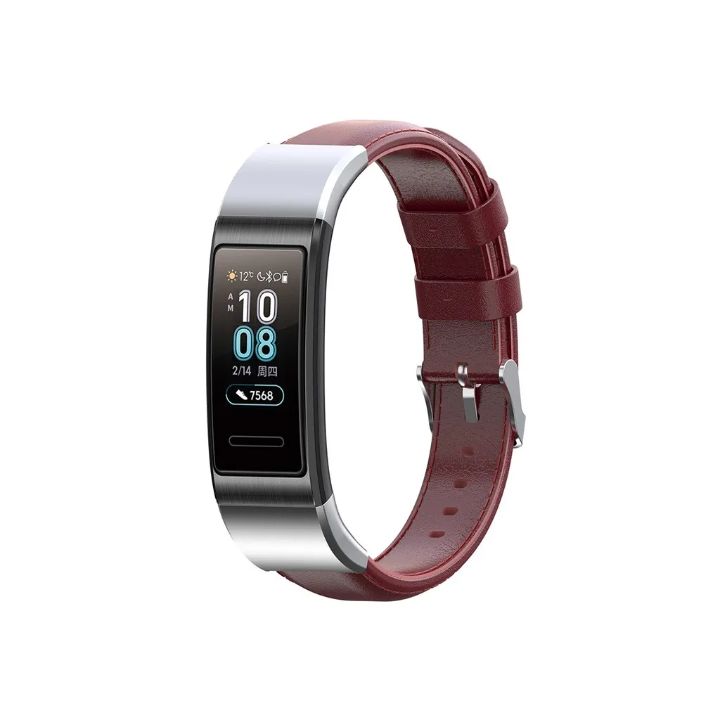 Кожа Замена Пряжка для ремешков наручных часов Ремешок Для huawei Band 3/3 Pro