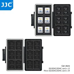 JJC – porte cartes mémoire à 36 fentes, étui de rangement pour 24 TF Micro SD MSD TF + 12 SD SDXC SDHC 