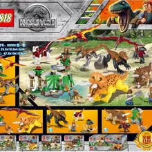 82026 тираннозавр Трицератопс Птерозавр мир динозавров юрского периода 2 строительные блоки кирпичи игрушки совместимый динозавр
